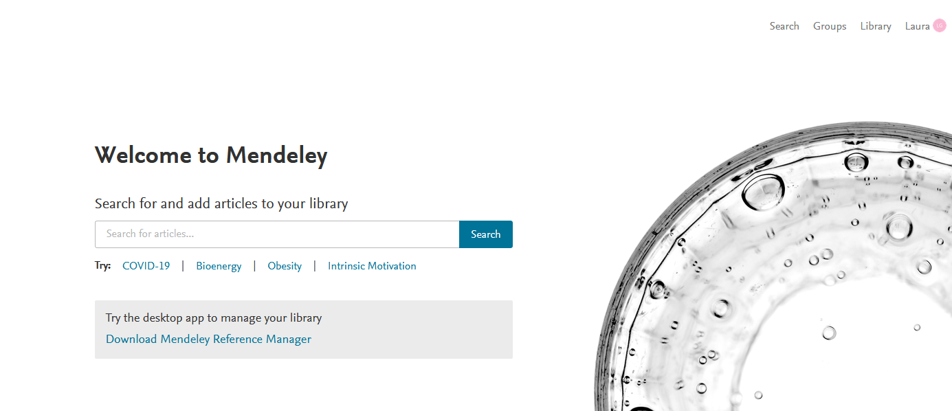 mendeley homepage